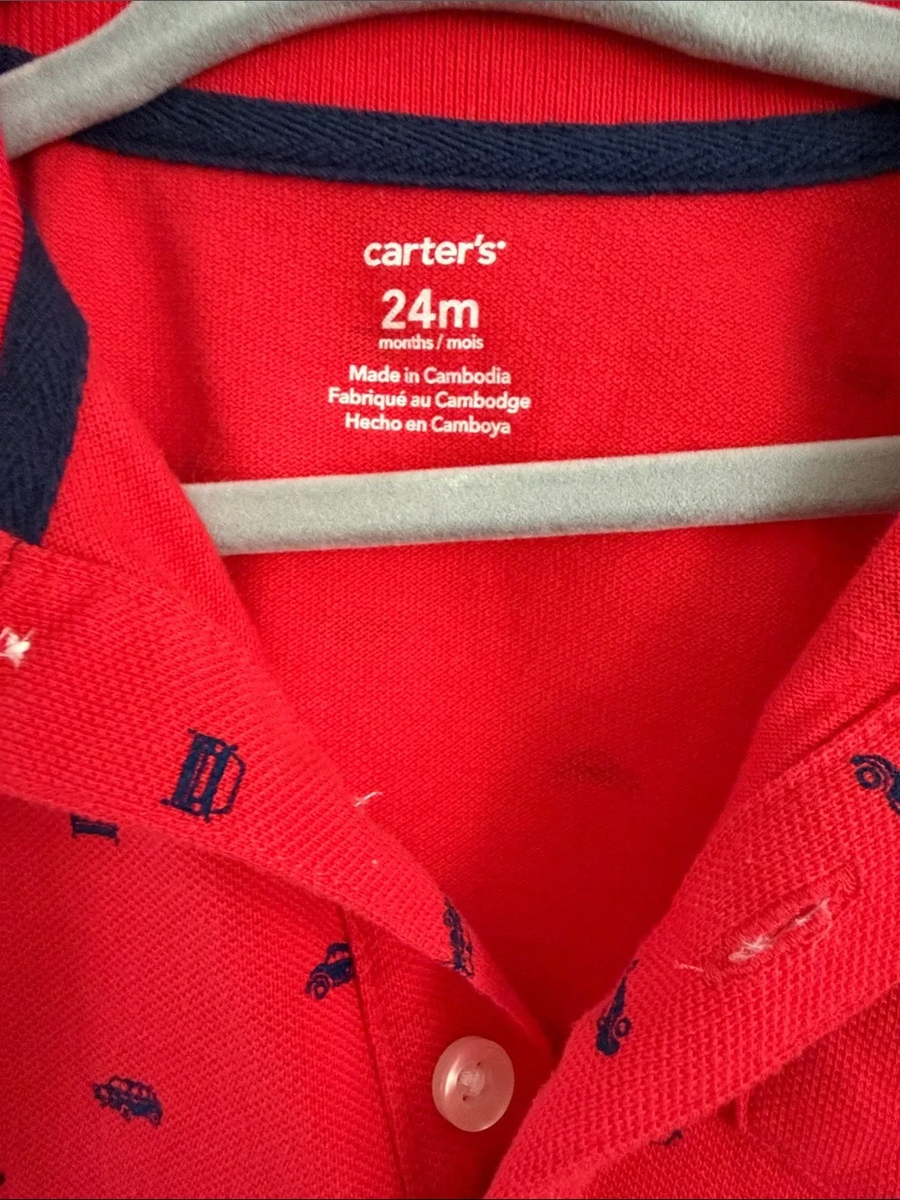 Carters bright red